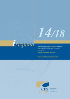 14/18 Irizpena, Euskal Autonomia Erkidegora adingabe atzerritarrak aldi baterako etortzeko programen dekretu proiektuari buruzkoa